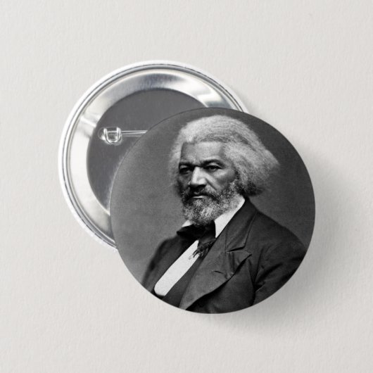Antique Frederick Douglass Portrait Button (Vorne & Hinten)