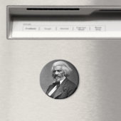 Antique Frederick Douglass Portrait Magnet (In Situ (Geschirrspüler))