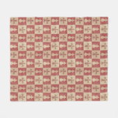 Antique French Mediaeval Fleur de Lis Pattern Fleecedecke (Vorderseite (Horizontal))