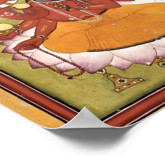 Antique Ganesh Poster (Ecke)