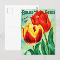 Antique Garden Advertising, Gelbe Rote Tulpen