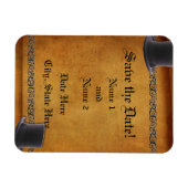 Antique Gay Wedding Custom Rett-the-Date Magnete (Horizontal)