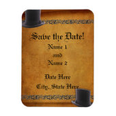 Antique Gay Wedding Custom Rett-the-Date Magnete (Vertikal)