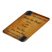 Antique Gay Wedding Custom Rett-the-Date Magnete (Linke Seite)