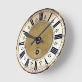 Antique Gilded Look römische Zahlen Runde Wanduhr (Winkel)