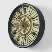 Antique Gilt Clock Face Steampunk Uhr (Winkel)