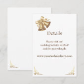 Antique Gold Bells Details Enclosure Begleitkarte (Vorne/Hinten)