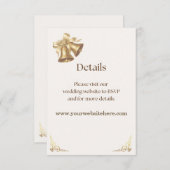 Antique Gold Bells Details Enclosure Begleitkarte (Vorne/Hinten)