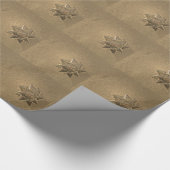 Antique Gold Bow Wrapping Paper von Janz Geschenkpapier (Ecke)