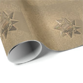 Antique Gold Bow Wrapping Paper von Janz Geschenkpapier (Rolleneckpunkt)