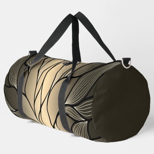 Antique Gold Creative Verlass Pattern Duffle Bag (Linke Ecke)