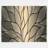 Antique Gold Creative Verlass Pattern Fleecedecke (Vorderseite (Horizontal))