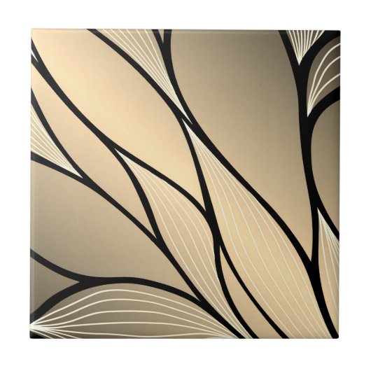 Antique Gold Creative Verlass Pattern Fliese (Vorderseite)