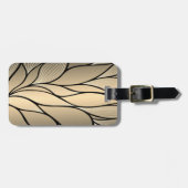 Antique Gold Creative Verlass Pattern Gepäckanhänger (Vorderseite horizontal)