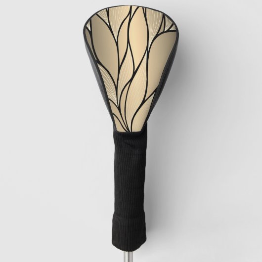 Antique Gold Creative Verlass Pattern Golf Headcover (Vorderseite)