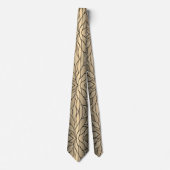 Antique Gold Creative Verlass Pattern Krawatte (Vorderseite)