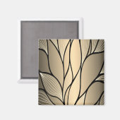 Antique Gold Creative Verlass Pattern Magnet (Vorderseite/Rückseite)