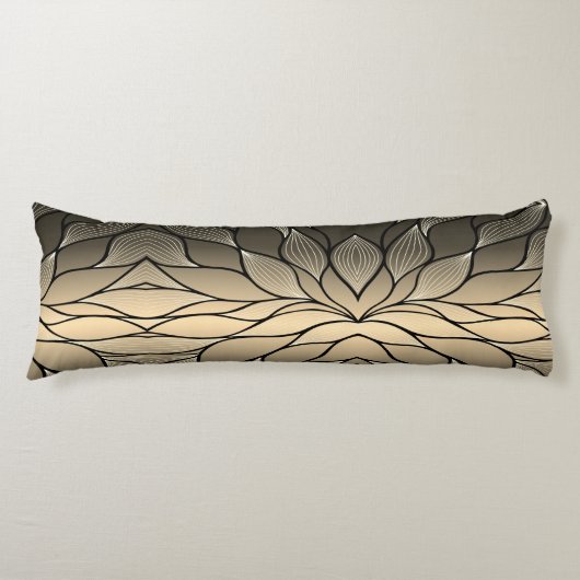 Antique Gold Creative Verlass Pattern Seitenschläferkissen (Vorderseite)