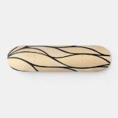 Antique Gold Creative Verlass Pattern Skateboard (Horizontal)