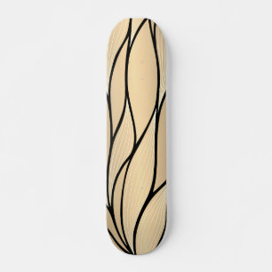Antique Gold Creative Verlass Pattern Skateboard