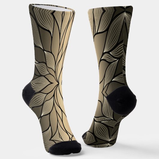 Antique Gold Creative Verlass Pattern Socken (Gewinkelt)