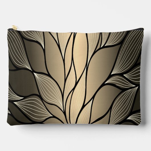 Antique Gold Creative Verlass Pattern Zubehörtasche (Vorderseite)