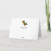 ANTIQUE GOLD DRAGONFLY JEWEL MIT GEMSTONEN KARTE (Rückseite)