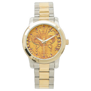 ANTIQUE GOLD FLORENTINE FORINT ARMBANDUHR
