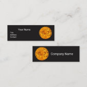 ANTIQUE GOLD FLORENTINE FORINT Black Paper Mini Visitenkarte (Vorne/Hinten)
