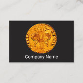 ANTIQUE GOLD FLORENTINE FORINT Black Visitenkarte (Rückseite)