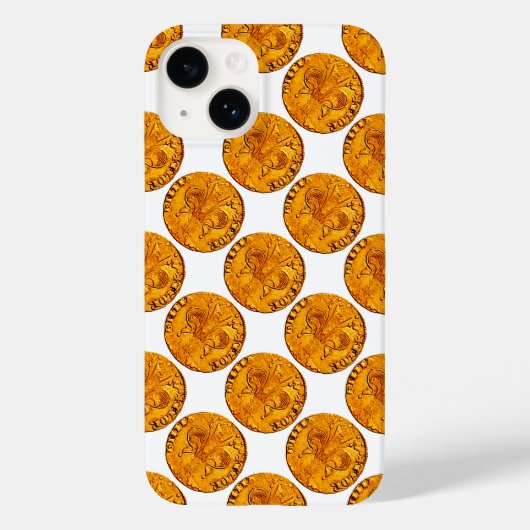 ANTIQUE GOLD FLORENTINE FORINT Case-Mate iPhone HÜLLE (Rückseite)