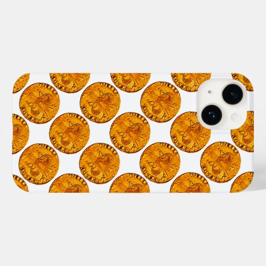 ANTIQUE GOLD FLORENTINE FORINT Case-Mate iPhone HÜLLE (Rückseite (Horizontal))