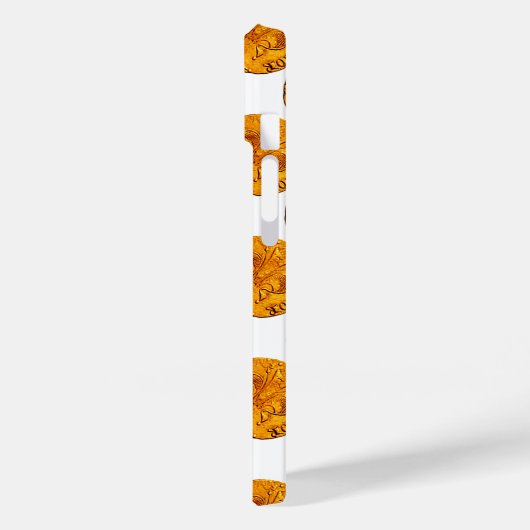 ANTIQUE GOLD FLORENTINE FORINT Case-Mate iPhone HÜLLE (Rückseite / Links)