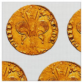 ANTIQUE GOLD FLORENTINE FORINT STOFF (Nahaufnahme)