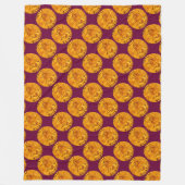 ANTIQUE GOLD FLORENTINE FORINT TYRIAN LILA FLEECEDECKE (Vorderseite)