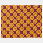 ANTIQUE GOLD FLORENTINE FORINT TYRIAN LILA FLEECEDECKE (Vorderseite (Horizontal))