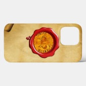 ANTIQUE GOLD FLORENTINE FORINT Wachs Case-Mate iPhone Hülle (Rückseite (Horizontal))