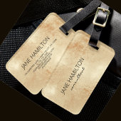 Antique Gold Foil Gepäckanhänger