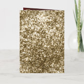 Antique Gold Frame Burgundy Red Islamic Wedding Einladung (Rückseite)