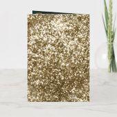 Antique Gold Frame Smaragdgrüne islamische Hochzei Einladung (Rückseite)