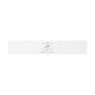 Antique Gold Geblüht Monogram Bly Band