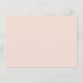 Antique Gold Hochzeitsinformationen Rosa rot Begleitkarte (Rückseite)