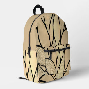Antique Gold Hues Creative Verlass Pattern Bedruckter Rucksack
