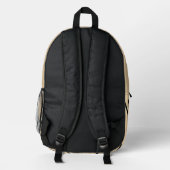 Antique Gold Hues Creative Verlass Pattern Bedruckter Rucksack (Rückseite)