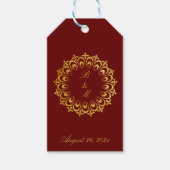 Antique Gold Motif Custom Geschenkanhänger (Vorderseite)