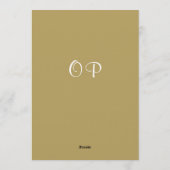 Antique Gold Pine Branch Surprise 70th Birthday Einladung (Rückseite)