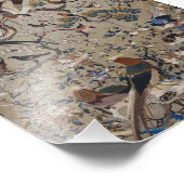 Antique, Gold, Seide, Natur, Malerei, asiatisch, V Fotodruck (Ecke)