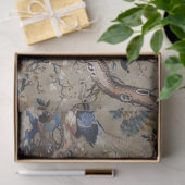 Antique, Gold, Seide, Natur, Malerei, asiatisch, V Seidenpapier (Geschenk)