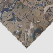 Antique, Gold, Seide, Natur, Malerei, asiatisch, V Seidenpapier (Ausschnitt)