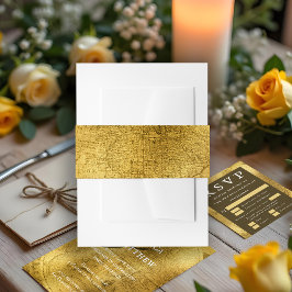 Antique Gold Wedding Einladung Bly Band